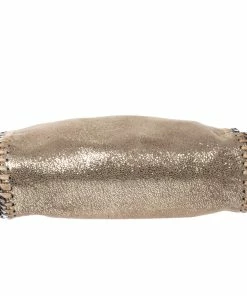 Cheapest 🛒 Stella McCartney Metallic Beige Faux Leather Mini Falabella Shoulder Bag For 👩 Women 🔥 -Stella McCartney Shop luxury women stella mccartney used handbags p277460 009