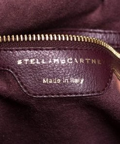 Hot Sale 🔔 Stella McCartney Purple Woven Faux Leather Falabella Tote For 👩 Women 😍 -Stella McCartney Shop luxury women stella mccartney used handbags p279730 005