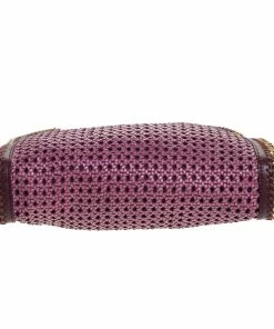Hot Sale 🔔 Stella McCartney Purple Woven Faux Leather Falabella Tote For 👩 Women 😍 -Stella McCartney Shop luxury women stella mccartney used handbags p279730 009