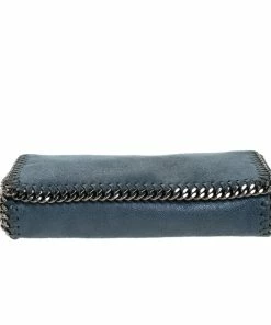 Brand new ⌛ Stella McCartney Blue Faux Leather Falabella Flap Shoulder Bag For 👩 Women 🥰 -Stella McCartney Shop luxury women stella mccartney used handbags p279924 006
