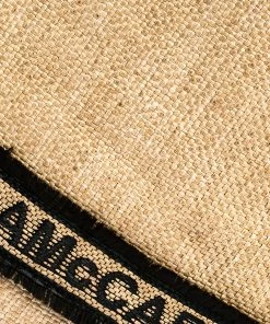 Cheapest 😍 Stella McCartney Beige/Black Woven Raffia And Leather Logo Tote For 👩 Women 😀 -Stella McCartney Shop luxury women stella mccartney used handbags p280548 007