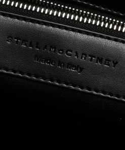 Cheapest 😍 Stella McCartney Beige/Black Woven Raffia And Leather Logo Tote For 👩 Women 😀 -Stella McCartney Shop luxury women stella mccartney used handbags p280548 010