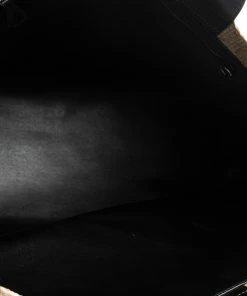 Cheapest 😍 Stella McCartney Beige/Black Woven Raffia And Leather Logo Tote For 👩 Women 😀 -Stella McCartney Shop luxury women stella mccartney used handbags p280548 1585062195 013