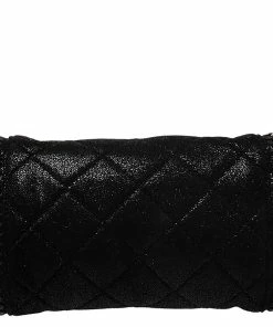 Coupon ✨ Stella McCartney Black Faux Leather Falabella Chain Clutch For 👩 Women 👏 -Stella McCartney Shop luxury women stella mccartney used handbags p280841 004