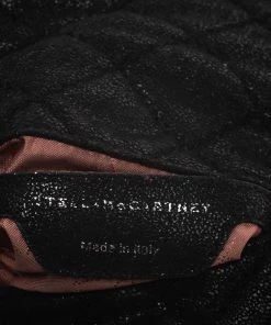 Coupon ✨ Stella McCartney Black Faux Leather Falabella Chain Clutch For 👩 Women 👏 -Stella McCartney Shop luxury women stella mccartney used handbags p280841 009