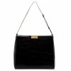 New 🤩 Stella McCartney Black Croc Embossed Leather Shoulder Bag For 👩 Women ⌛ -Stella McCartney Shop luxury women stella mccartney used handbags p281184 1585228533 004