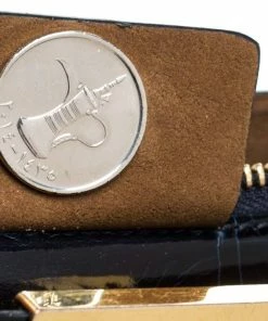 New 🤩 Stella McCartney Black Croc Embossed Leather Shoulder Bag For 👩 Women ⌛ -Stella McCartney Shop luxury women stella mccartney used handbags p281184 1585228554 010