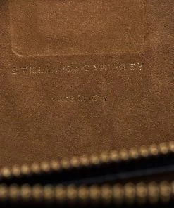 New 🤩 Stella McCartney Black Croc Embossed Leather Shoulder Bag For 👩 Women ⌛ -Stella McCartney Shop luxury women stella mccartney used handbags p281184 1585228559 011