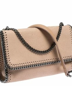 Brand new 🤩 Stella McCartney Blush Pink Faux Leather Falabella Shoulder Bag For 👩 Women 🔥 -Stella McCartney Shop luxury women stella mccartney used handbags p285676 004