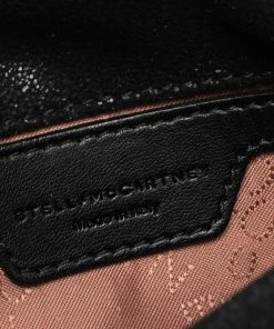Promo 😉 Stella McCartney Black Faux Leather Tiny Falabella Crossbody Bag For 👩 Women 👍 -Stella McCartney Shop luxury women stella mccartney used handbags p285842 002
