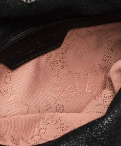Promo 😉 Stella McCartney Black Faux Leather Tiny Falabella Crossbody Bag For 👩 Women 👍 -Stella McCartney Shop luxury women stella mccartney used handbags p285842 003