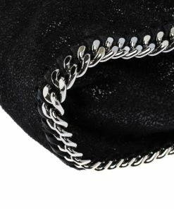 Promo 😉 Stella McCartney Black Faux Leather Tiny Falabella Crossbody Bag For 👩 Women 👍 -Stella McCartney Shop luxury women stella mccartney used handbags p285842 004