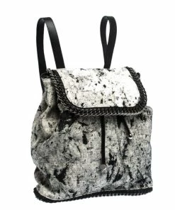 Coupon 💯 Stella McCartney Grey Canvas And Leather Falabella 🎒 Backpack For 👩 Women 🧨 -Stella McCartney Shop luxury women stella mccartney used handbags p285851 004