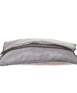 Promo 🔥 Stella McCartney Grey Faux Leather Falabella Clutch For 👩 Women 🎁 -Stella McCartney Shop luxury women stella mccartney used handbags p286072 006
