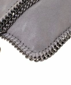 Promo 🔥 Stella McCartney Grey Faux Leather Falabella Clutch For 👩 Women 🎁 -Stella McCartney Shop luxury women stella mccartney used handbags p286072 007