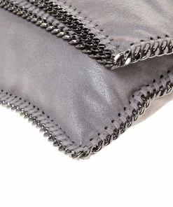 Promo 🔥 Stella McCartney Grey Faux Leather Falabella Clutch For 👩 Women 🎁 -Stella McCartney Shop luxury women stella mccartney used handbags p286072 008
