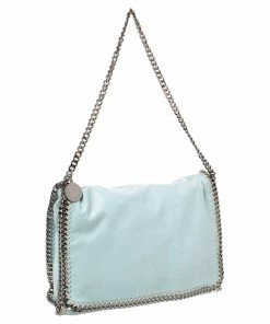 Coupon 🧨 Stella McCartney Lime Green Faux Leather Falabella Flap Shoulder Bag For 👩 Women 😍 -Stella McCartney Shop luxury women stella mccartney used handbags p287617 006