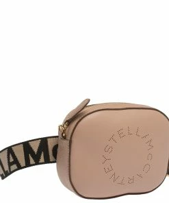 Brand new ⭐ Stella McCartney Beige Perforated Faux Leather Vegetarian Belt Bag For 👩 Women 😉 -Stella McCartney Shop luxury women stella mccartney used handbags p295786 003
