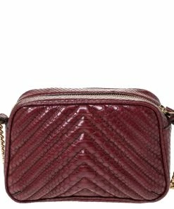 Buy ✨ Stella McCartney Red Python Embossed Faux Leather Star Shoulder Bag For 👩 Women ✨ -Stella McCartney Shop luxury women stella mccartney used handbags p296736 1591616051 005
