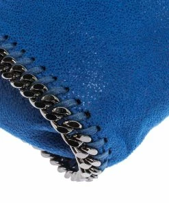Coupon 👍 Stella McCartney Blue Faux Leather Tiny Falabella Crossbody Bag For 👩 Women 🥰 -Stella McCartney Shop luxury women stella mccartney used handbags p297821 004