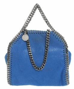 Coupon 👍 Stella McCartney Blue Faux Leather Tiny Falabella Crossbody Bag For 👩 Women 🥰