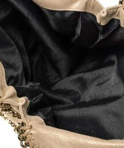 Wholesale 🤩 Stella McCartney Gold Faux Leather Small Falabella Tote For 👩 Women 🧨 -Stella McCartney Shop luxury women stella mccartney used handbags p302397 004