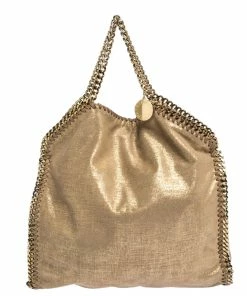 Wholesale 🤩 Stella McCartney Gold Faux Leather Small Falabella Tote For 👩 Women 🧨 -Stella McCartney Shop luxury women stella mccartney used handbags p302397 009