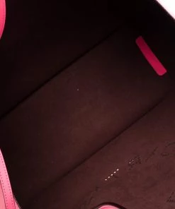 Coupon 😀 Stella McCartney Neon Pink Faux Leather Logo Tote For 👩 Women ⌛ -Stella McCartney Shop luxury women stella mccartney used handbags p307084 005