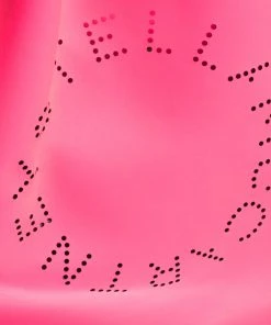 Coupon 😀 Stella McCartney Neon Pink Faux Leather Logo Tote For 👩 Women ⌛ -Stella McCartney Shop luxury women stella mccartney used handbags p307084 009