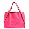 Coupon 😀 Stella McCartney Neon Pink Faux Leather Logo Tote For 👩 Women ⌛ -Stella McCartney Shop luxury women stella mccartney used handbags p307084 012