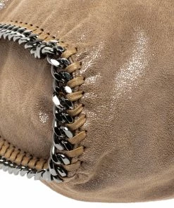 Best reviews of 👍 Stella McCartney Metallic Beige Faux Leather Small Falabella Tote For 👩 Women 🧨 -Stella McCartney Shop luxury women stella mccartney used handbags p307895 002