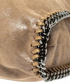 Best reviews of 👍 Stella McCartney Metallic Beige Faux Leather Small Falabella Tote For 👩 Women 🧨 -Stella McCartney Shop luxury women stella mccartney used handbags p307895 003