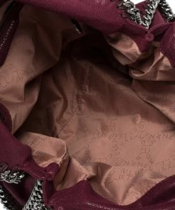 Budget 🧨 Stella McCartney Purple Faux Leather Small Falabella Tote For 👩 Women 🥰 -Stella McCartney Shop luxury women stella mccartney used handbags p308760 004