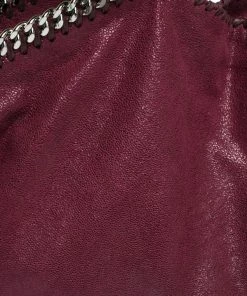 Budget 🧨 Stella McCartney Purple Faux Leather Small Falabella Tote For 👩 Women 🥰 -Stella McCartney Shop luxury women stella mccartney used handbags p308760 007