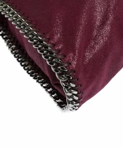 Budget 🧨 Stella McCartney Purple Faux Leather Small Falabella Tote For 👩 Women 🥰 -Stella McCartney Shop luxury women stella mccartney used handbags p308760 012