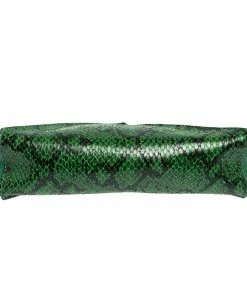 Best deal 🎉 Stella McCartney Green Python Effect And Faux Leather Cavendish Clutch For 👩 Women 😉 -Stella McCartney Shop luxury women stella mccartney used handbags p309145 011