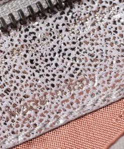 Budget 😉 Stella McCartney Silver Faux Leather Falabella Fringed Fold Over Clutch For 👩 Women ✔️ -Stella McCartney Shop luxury women stella mccartney used handbags p309151 011