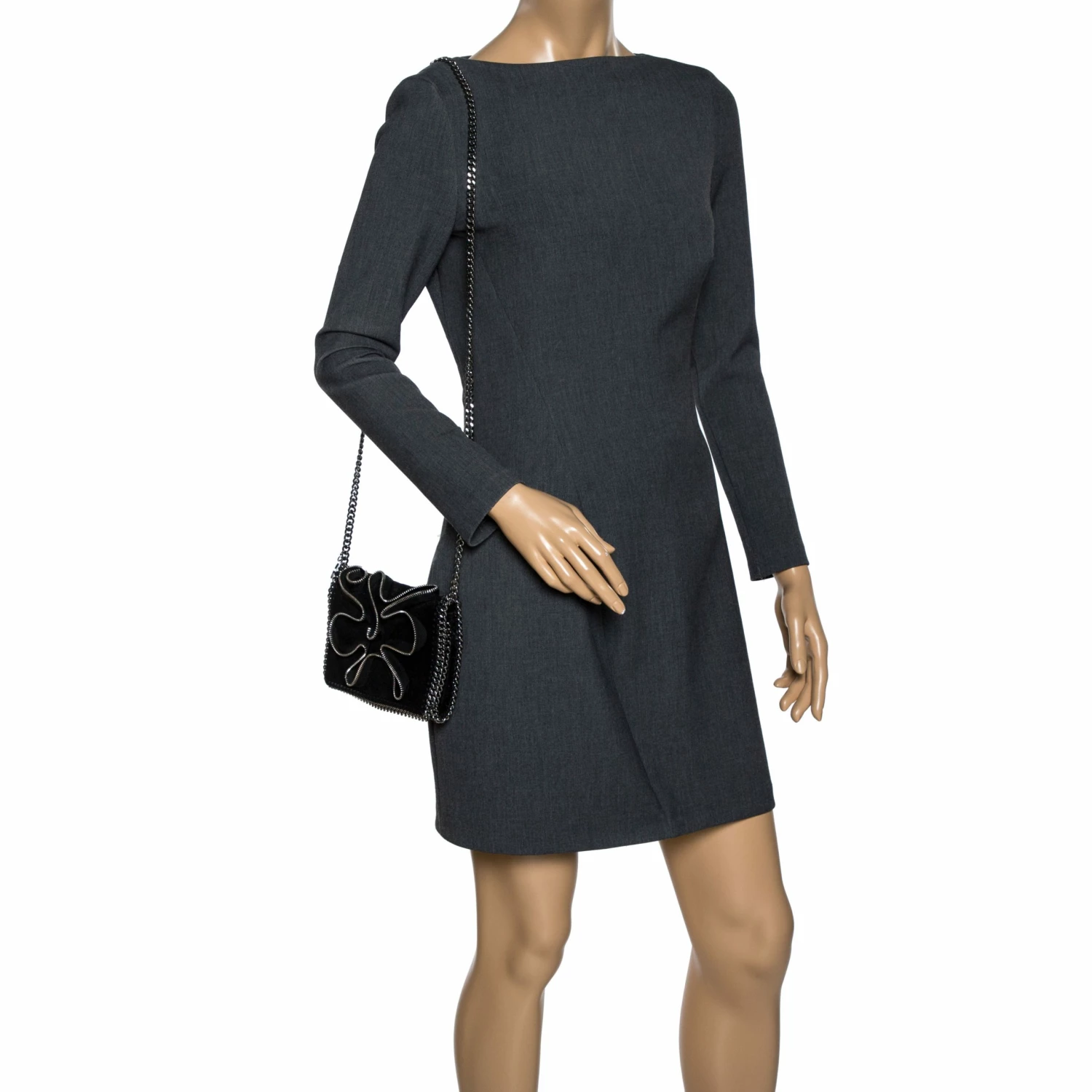 Promo ๐ฅ Stella McCartney Black Faux Leather Zipper Falabella Crossbody Bag For ๐ฉ Women โจ 4 Promo ๐ฅ Stella McCartney Black Faux Leather Zipper Falabella Crossbody Bag For ๐ฉ Women โจ - Image 2