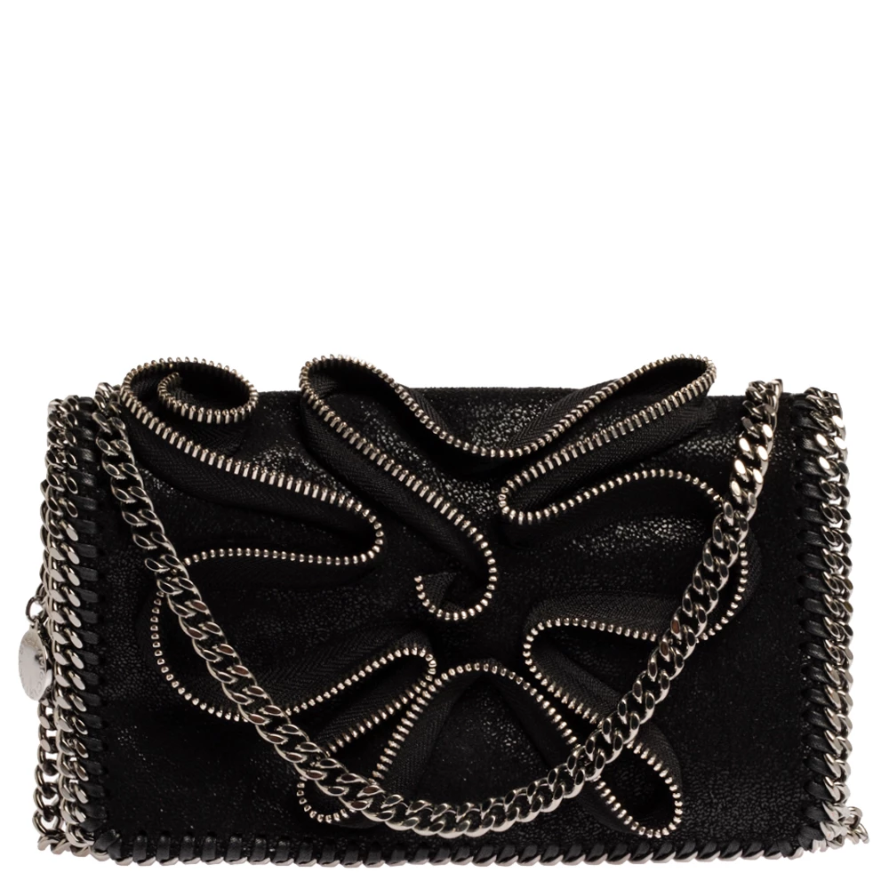 Promo ๐ฅ Stella McCartney Black Faux Leather Zipper Falabella Crossbody Bag For ๐ฉ Women โจ 3 Promo ๐ฅ Stella McCartney Black Faux Leather Zipper Falabella Crossbody Bag For ๐ฉ Women โจ