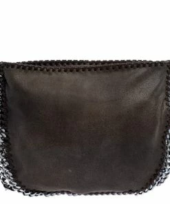 Best deal 🎁 Stella McCartney Grey Faux Leather Crossbody Bag For 👩 Women 🔔 -Stella McCartney Shop luxury women stella mccartney used handbags p320662 006
