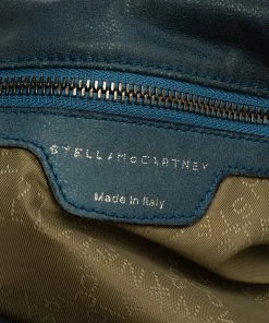Promo 🔔 Stella McCartney Blue Faux Leather Large Falabella Tote For 👩 Women 👍 -Stella McCartney Shop luxury women stella mccartney used handbags p324766 009