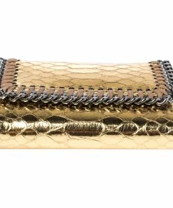 Cheap 👏 Stella McCartney Gold Python Effect Faux Patent Leather Falabella Wallet For 👩 Women 😍 17 Cheap 👏 Stella McCartney Gold Python Effect Faux Patent Leather Falabella Wallet For 👩 Women 😍 -Stella McCartney Shop luxury women stella mccartney used handbags p329208 004