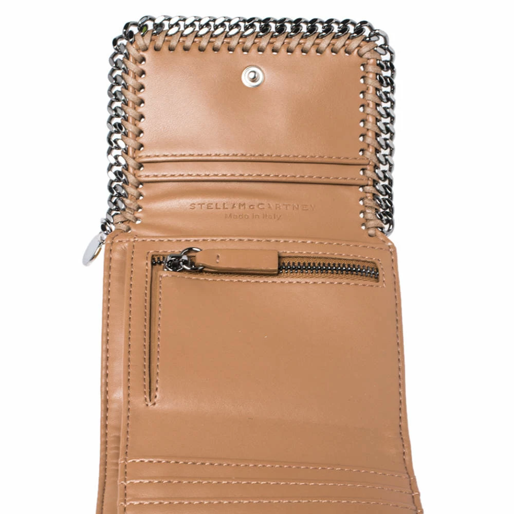 Cheap 👏 Stella McCartney Gold Python Effect Faux Patent Leather Falabella Wallet For 👩 Women 😍 4 Cheap 👏 Stella McCartney Gold Python Effect Faux Patent Leather Falabella Wallet For 👩 Women 😍 - Image 2