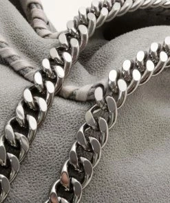 Cheap ✨ Stella McCartney Grey Faux Suede Falabella Shoulder Bag For 👩 Women 🔔 -Stella McCartney Shop luxury women stella mccartney used handbags p32921 008