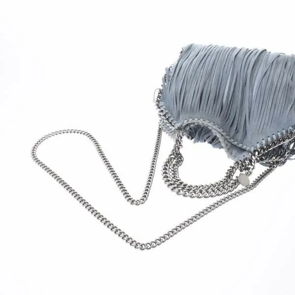 Hot Sale 🤩 Stella McCartney Blue Fringe Leather Shoulder Bag For 👩 Women 👍 10 Hot Sale 🤩 Stella McCartney Blue Fringe Leather Shoulder Bag For 👩 Women 👍 - Image 8