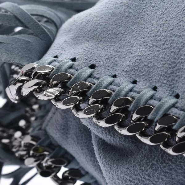 Hot Sale 🤩 Stella McCartney Blue Fringe Leather Shoulder Bag For 👩 Women 👍 12 Hot Sale 🤩 Stella McCartney Blue Fringe Leather Shoulder Bag For 👩 Women 👍 - Image 10