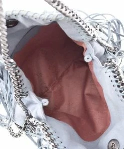 Hot Sale 🤩 Stella McCartney Blue Fringe Leather Shoulder Bag For 👩 Women 👍 18 Hot Sale 🤩 Stella McCartney Blue Fringe Leather Shoulder Bag For 👩 Women 👍 -Stella McCartney Shop luxury women stella mccartney used handbags p331516 008