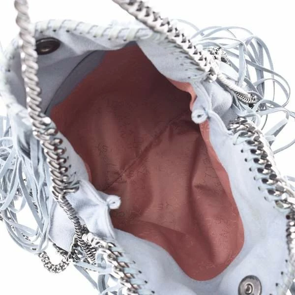 Hot Sale 🤩 Stella McCartney Blue Fringe Leather Shoulder Bag For 👩 Women 👍 6 Hot Sale 🤩 Stella McCartney Blue Fringe Leather Shoulder Bag For 👩 Women 👍 - Image 4