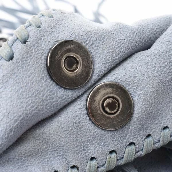 Hot Sale 🤩 Stella McCartney Blue Fringe Leather Shoulder Bag For 👩 Women 👍 8 Hot Sale 🤩 Stella McCartney Blue Fringe Leather Shoulder Bag For 👩 Women 👍 - Image 6