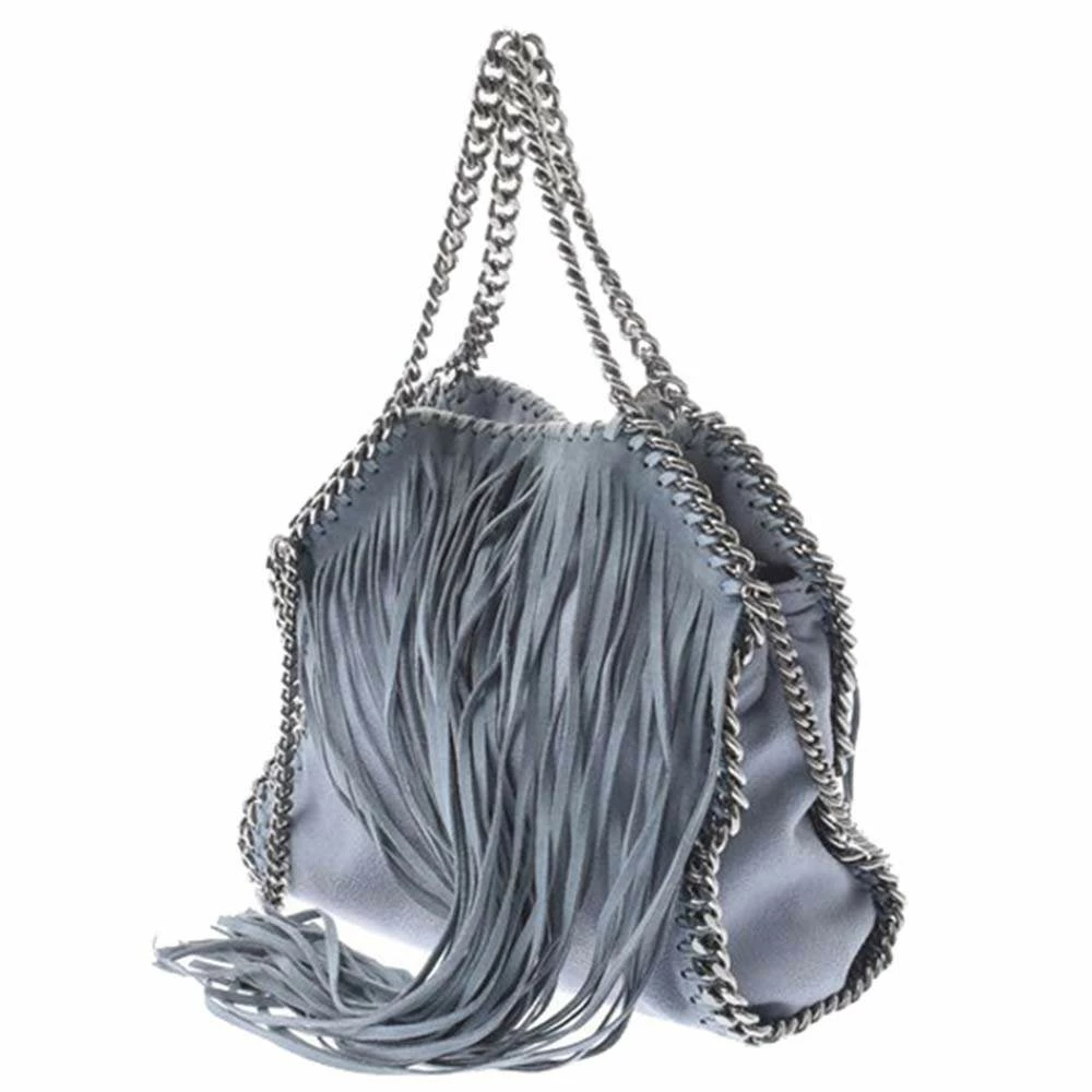 Hot Sale 🤩 Stella McCartney Blue Fringe Leather Shoulder Bag For 👩 Women 👍 4 Hot Sale 🤩 Stella McCartney Blue Fringe Leather Shoulder Bag For 👩 Women 👍 - Image 2